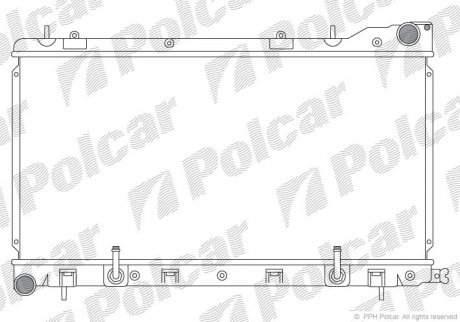 Радіатор охолоджування Polcar 723908-3 (фото 1)