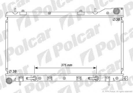 Радіатор охолоджування Polcar 7239083K