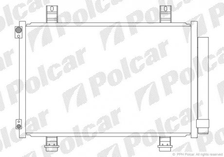 Радиаторы кондиционера Polcar 7406K81K (фото 1)