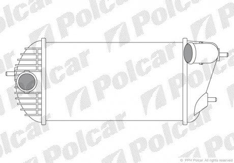 Радіатор повітря (Інтеркулер) Polcar 7415J81