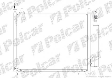 Радиаторы кондиционера Polcar 7420K8C2 (фото 1)