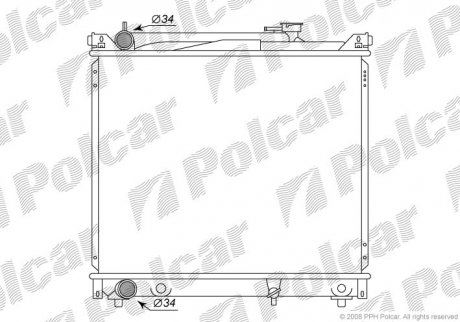 Радіатор охолодження Polcar 742408-3