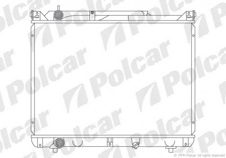 Радіатор охолодження Polcar 7424087K