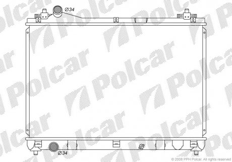 Радіатор охолодження Polcar 7426081K