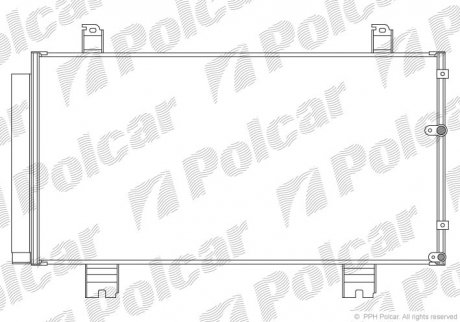Радіатор кондиціонера Polcar 8011K81K (фото 1)