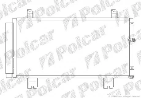 Радіатор кондиціонера Polcar 8011K8C1