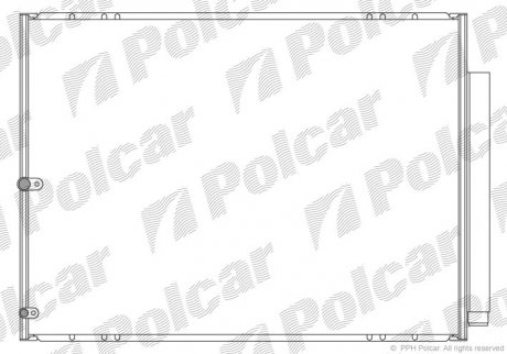 Радіатор кондиціонера Polcar 8061K81K (фото 1)