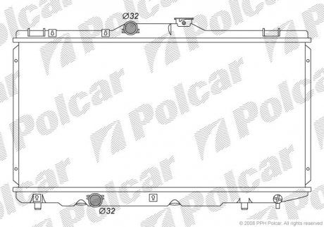 Радіатор охолодження Polcar 811008-5 (фото 1)