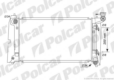 Радиаторы охлаждения Polcar 811308-3 (фото 1)