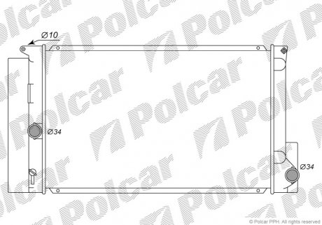 Радіатор охолодження Polcar 8116081 (фото 1)