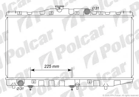 Радиаторы охлаждения Polcar 812008-2 (фото 1)