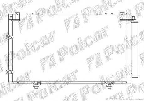 Радіатор кондиціонера Polcar 8137K8C1 (фото 1)