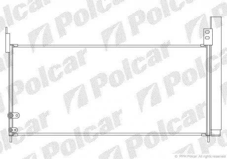 Радіатор кондиціонера Polcar 8162K82K