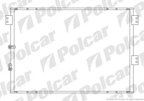 Радиаторы кондиционера Polcar 8166K8C1 (фото 1)
