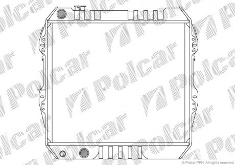Радіатор охолодження Polcar 817408-1 (фото 1)