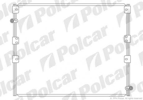 Радиаторы кондиционера Polcar 8177K81K (фото 1)