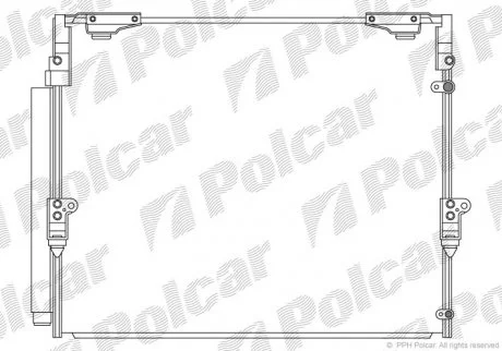 Радіатор кондиціонера Polcar 8184K81K