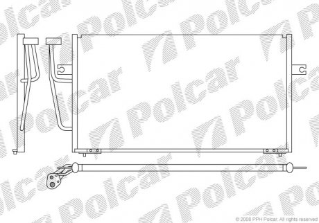 Радиатор кондиционера Polcar 9040K8C1S (фото 1)