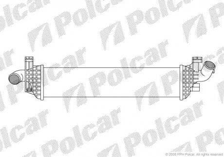 Радіатор повітря (Інтеркулер) Polcar 9042J81 (фото 1)