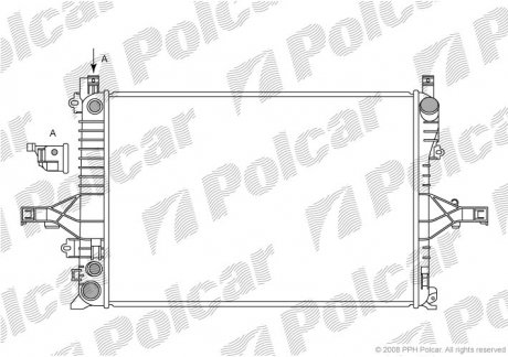 Радіатор охолодження Polcar 908008-2