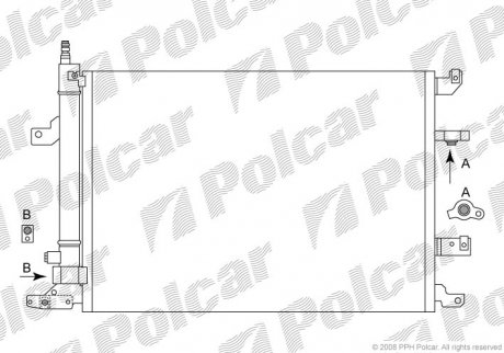 Радіатор кондиціонера Polcar 9080K8C2