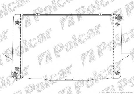 Радіатор охолодження Polcar 908508-4 (фото 1)