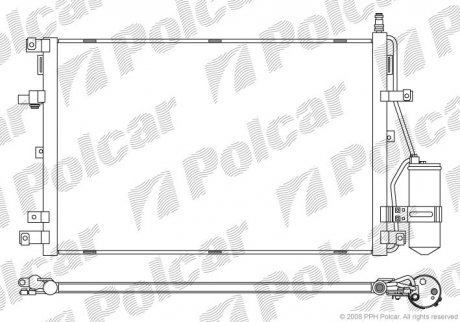 Радиаторы кондиционера Polcar 9090K8C1 (фото 1)