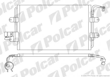 Радиаторы кондиционера Polcar 9501K8C1 (фото 1)