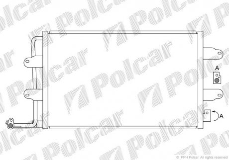 Радиаторы кондиционера Polcar 9502K8C1 (фото 1)