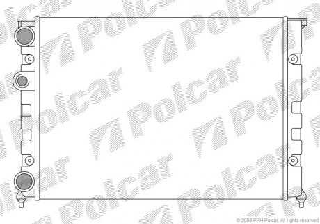 Радиаторы охлаждения Polcar 953808-1 (фото 1)