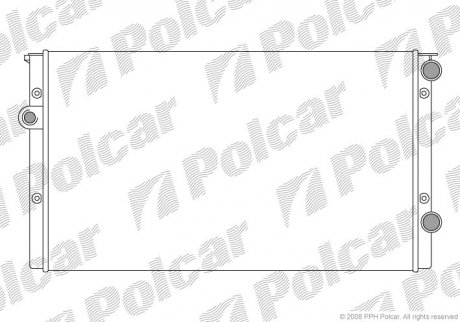 Радіатор охолодження Polcar 953808A5
