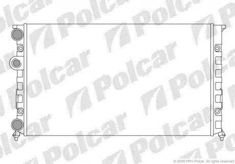 Радиаторы охлаждения Polcar 953808A7 (фото 1)
