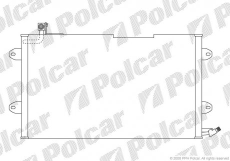 Радиаторы кондиционера Polcar 9538K8C2 (фото 1)