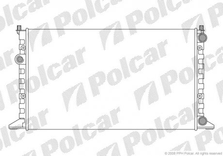 Радіатор охолодження Polcar 954108A3