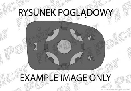 Вкладиш дзеркала зовнішнього Polcar 9546552E (фото 1)
