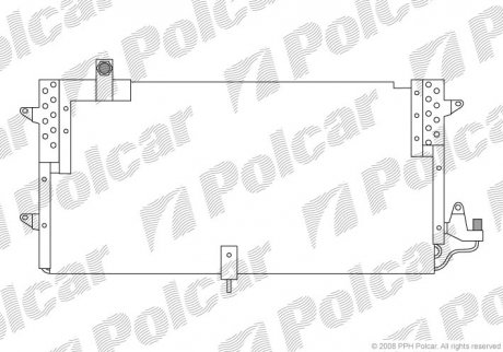 Радиаторы кондиционера Polcar 9547K8B2 (фото 1)