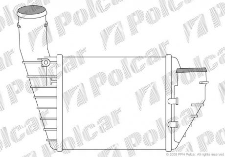 Радіатор повітря(Інтеркуллер) Polcar 9548J84X