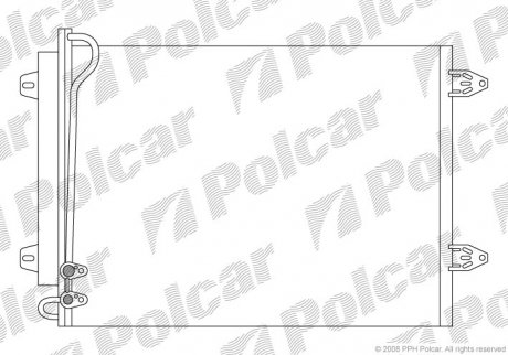 Радиаторы кондиционера Polcar 9555K8C1 (фото 1)
