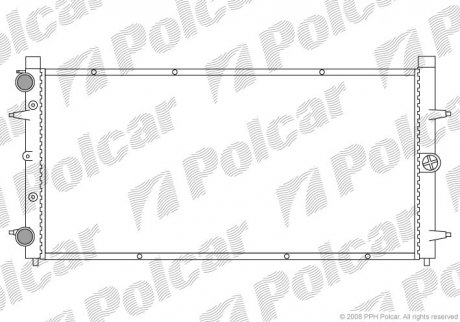 Радіатор охолодження Polcar 956608-2 (фото 1)