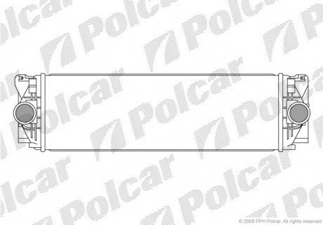 Радіатор повітря (Інтеркулер) Polcar 9572J8-1 (фото 1)