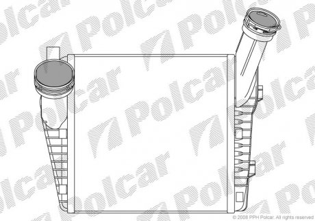 Радіатор повітря (Інтеркулер) Polcar 9580J84X