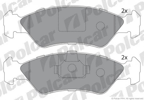 Гальмівні колодки Polcar S700030