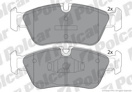 KLOCKI HAMULCOWE Polcar S700032