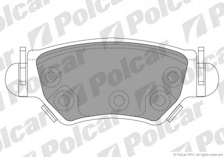 Колодки тормозные Polcar S70-1054 (фото 1)