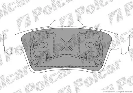 Гальмівні колодки Polcar S702025