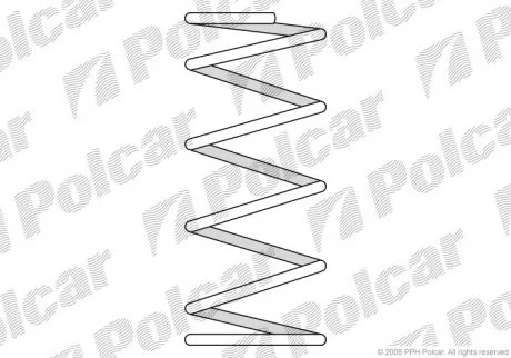 Фото 1 - пружина Polcar SU22097 Пружина Polcar SU22097 (фото 1)