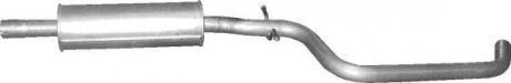 Алюм глушник. сталь, середн. частина Audi A3/Seat Altea/Golf V (01.119) Polmostro POLMOSTROW 01119