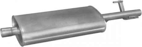 Резонатор (середня частина) алюмінієва сталь Mercedes Sprinter 216, 316, 41 POLMOSTROW 13183 (фото 1)