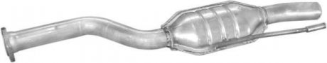 Глушитель, алюм. сталь, середн. часть Mercedes E250-W124 2.5 D sedan 93-95 POLMOSTROW 13.35