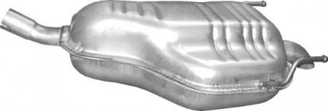 Глушник (задня частина) алюмінієва сталь Opel Zafira B 2.2 (17.287) Polmo POLMOSTROW 17287 (фото 1)